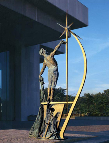 Mariner - Bronze sculpture by Barry Johnston
