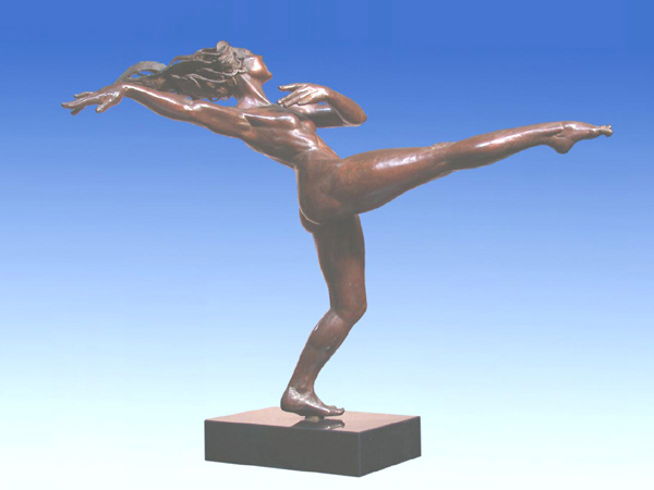 - Dancer - Bronze sculpture by Barry Johnston