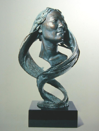 - Hai Ou - Bronze Bust by Barry Johnston