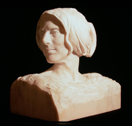 Mary Odyneic Bust - Marble by Barry Johnston