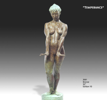 Temperance (front) - Bronze sculpture by Barry Johnston