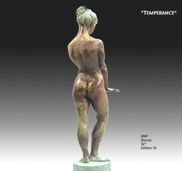 Temperance (rear) - Bronze sculpture by Barry Johnston