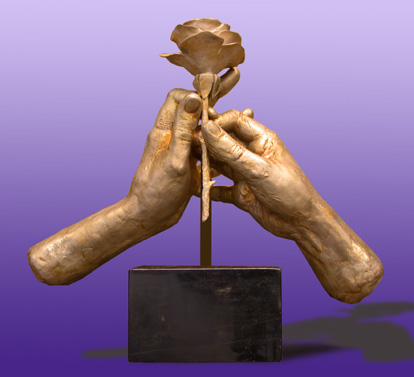 - The Wooer - Bronze sculpture by Barry Johnston